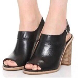 Madewell Black Leather Slingback Sandal Size 10